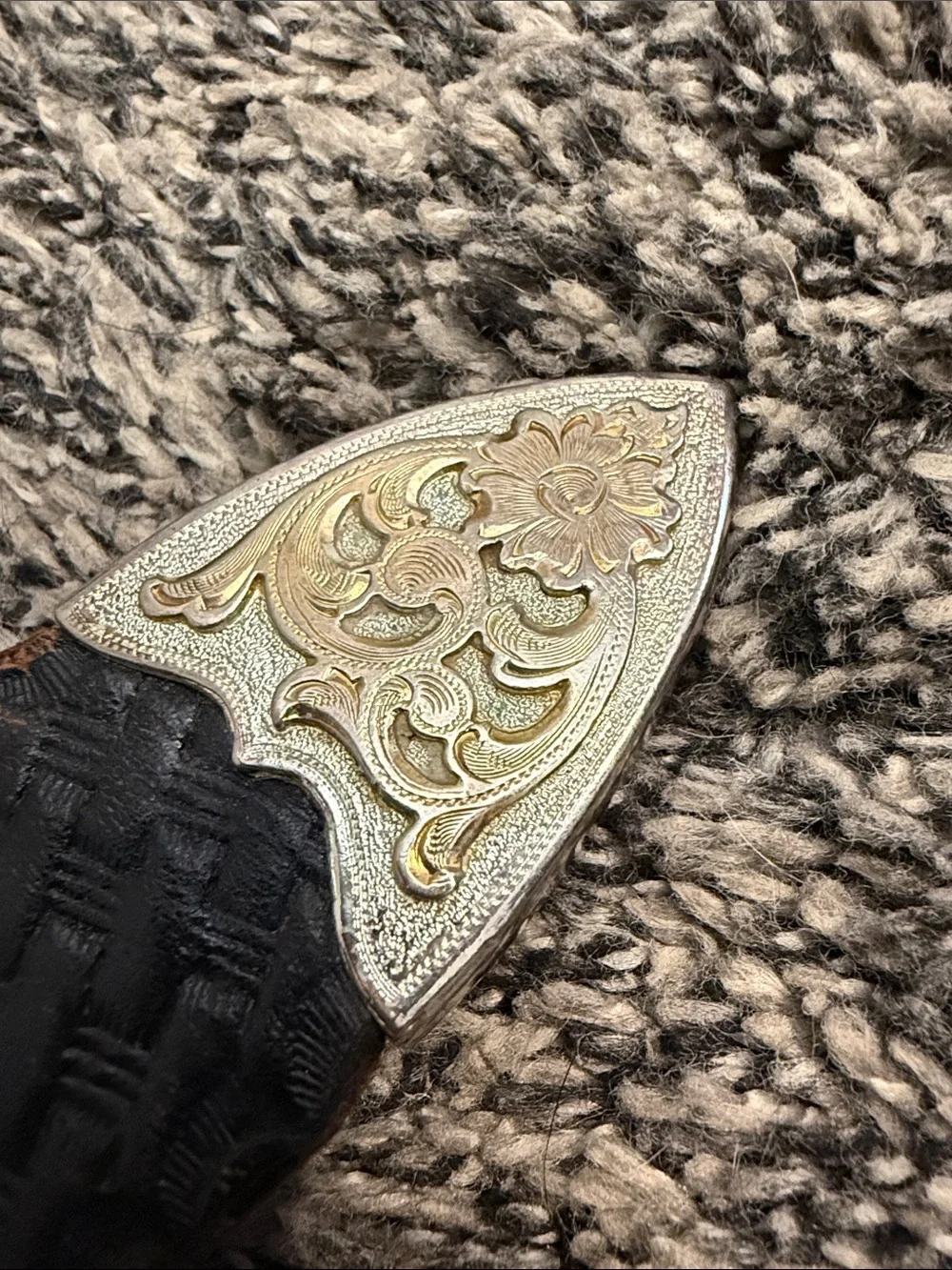 Vintage Harley Davidson Leather Concho Belt